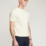 Brother Wolf Cable Tee Off White | Brotherwolf | Mad About The Boy