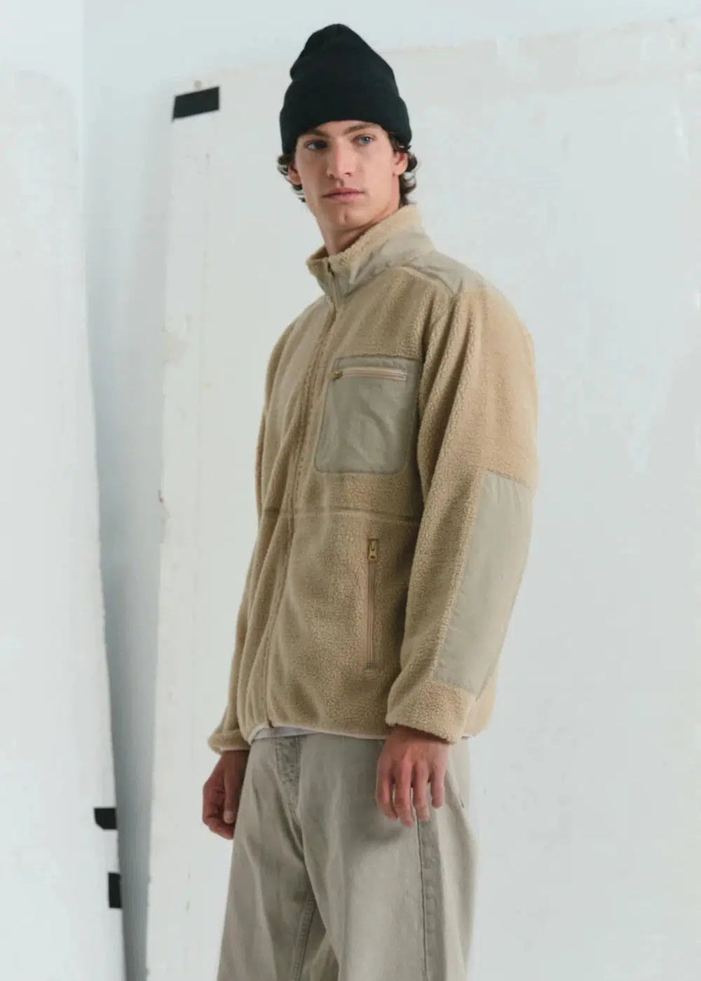 Sherpa Zip Through / Tan | COMMONERS | Mad About The Boy