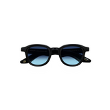 Moscot Dahven Sun 47 Black Denim Blue Lenses | MOSCOT EYEWEAR | Mad About The Boy