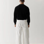 Porter James Sports Dart-Knee Pleated Trousers White Twill | PORTER JAMES SPORTS | Mad About The Boy