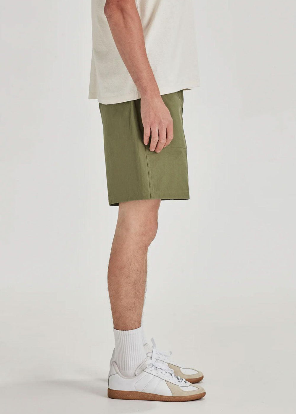 Drill Utility Short / Khaki | COMMONERS | Mad About The Boy