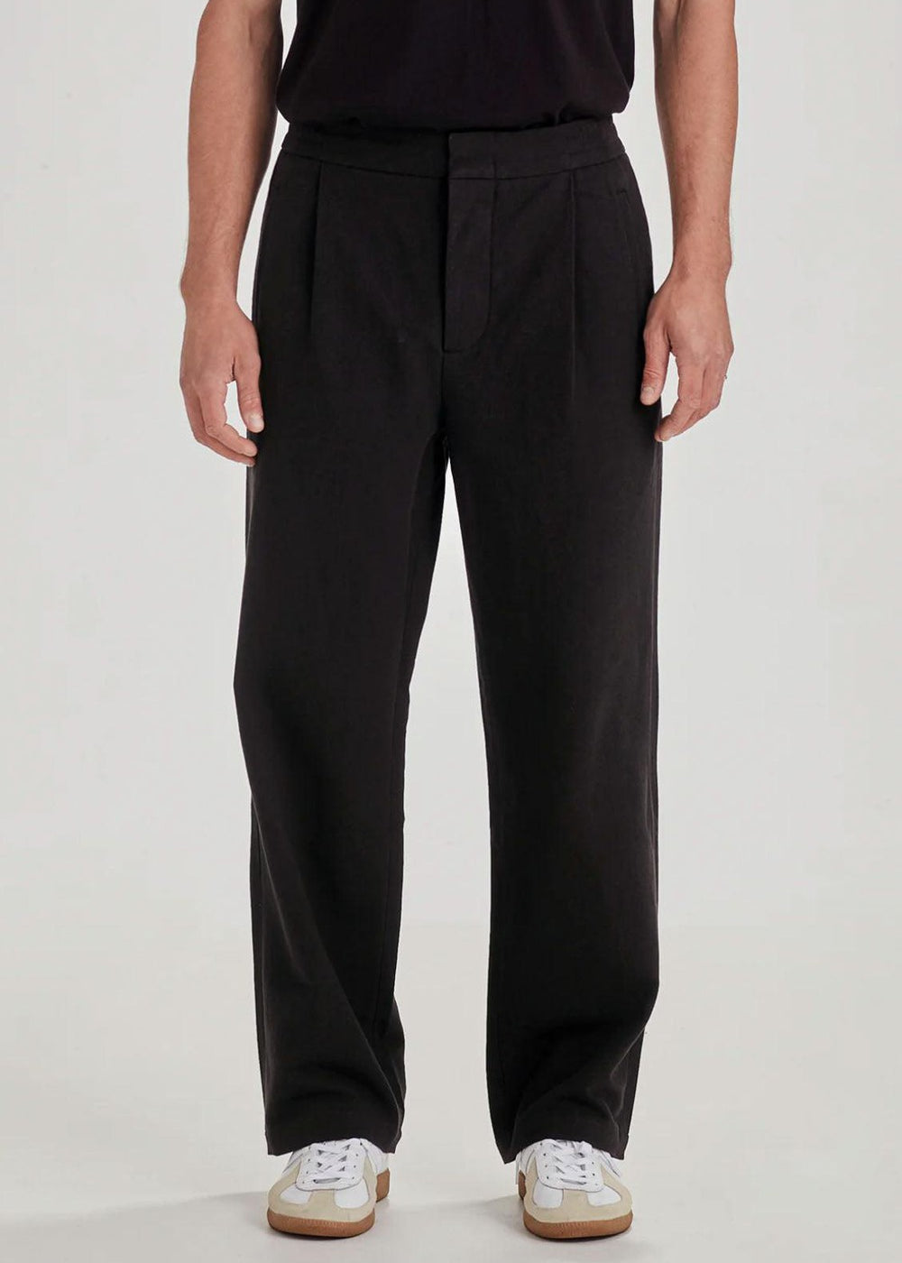 Mens Linen Cotton Work Pant / Black | COMMONERS | Mad About The Boy