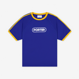 Porter James Sports Ringer Sports Tee Blue + Yellow | PORTER JAMES SPORTS | Mad About The Boy